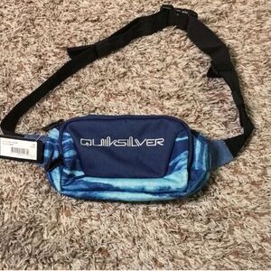 Quiksilver Navy and Light Blue Belt Bag